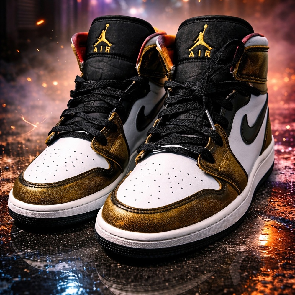 Jordan 1 Mid Wear Away Taxi Yellow SE